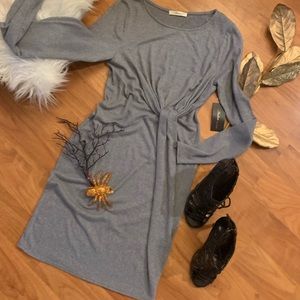 Gray winter dress
